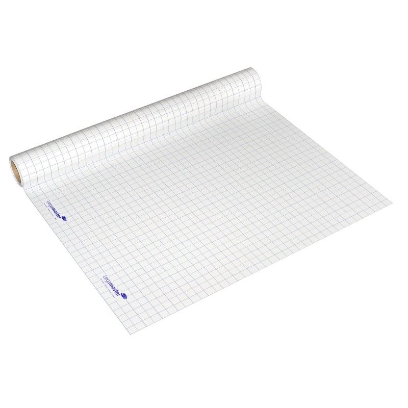 Legamaster Feuilles électrostatiques Magic-Chart - Version quadrillée - Rouleau de 15 feuilles - L.90 x H.120 cm
