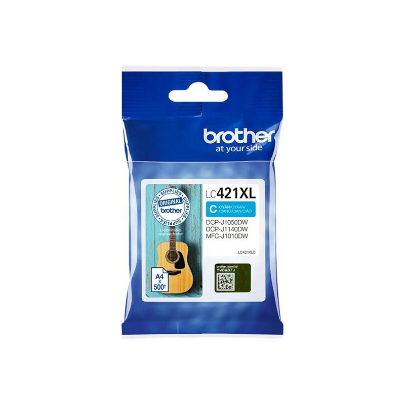 Brother LC421XLC Cartouche d'encre originale grande capacité - Cyan