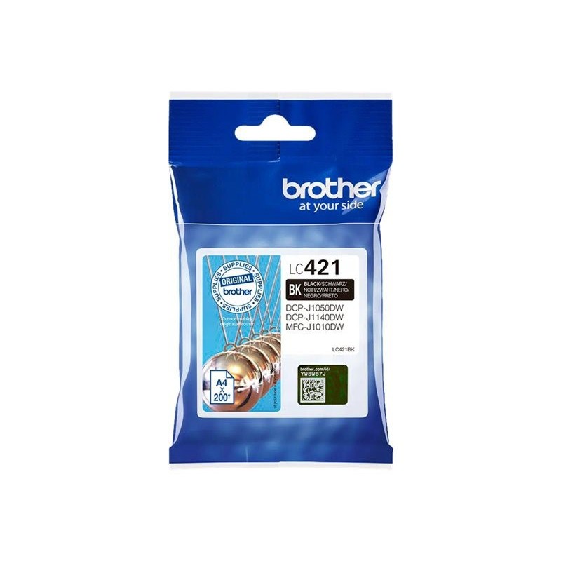 Brother LC421BK Cartouche d'encre originale - Noir