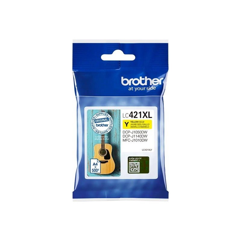 Brother LC421XLY Cartouche d'encre originale grande capacité - Jaune