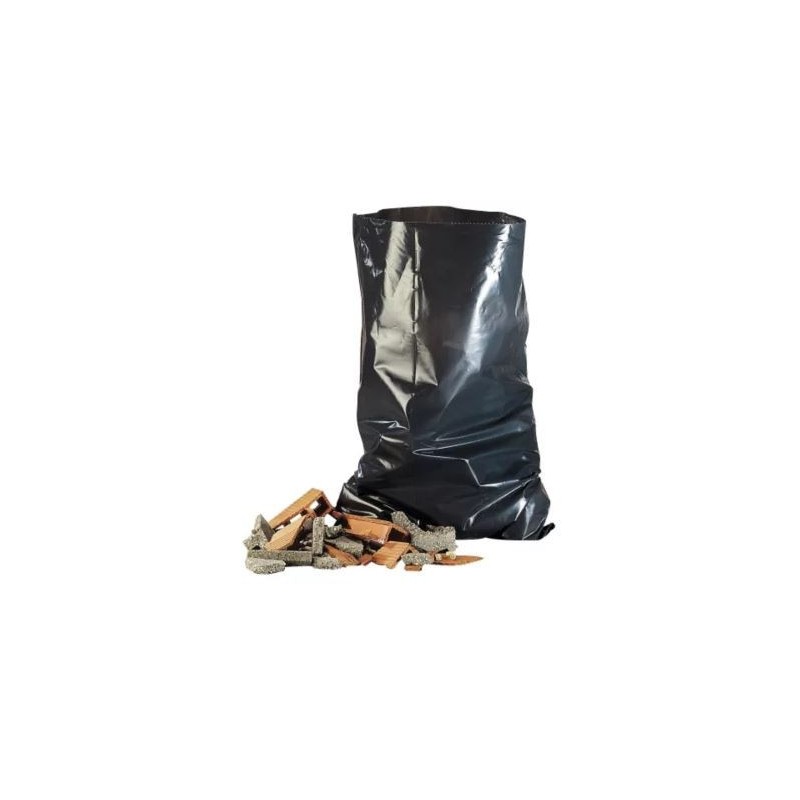 Sac à gravats 50L noir 80% recyclé - Lot de 50