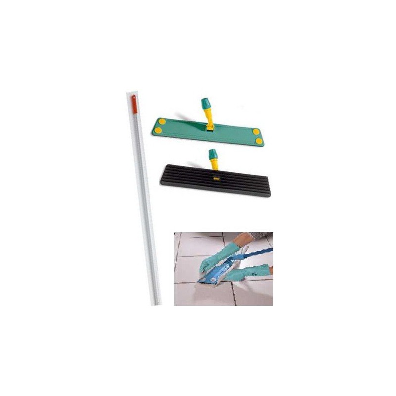 Balai trapèze semelle mousse 55 cm avec manche aluminium