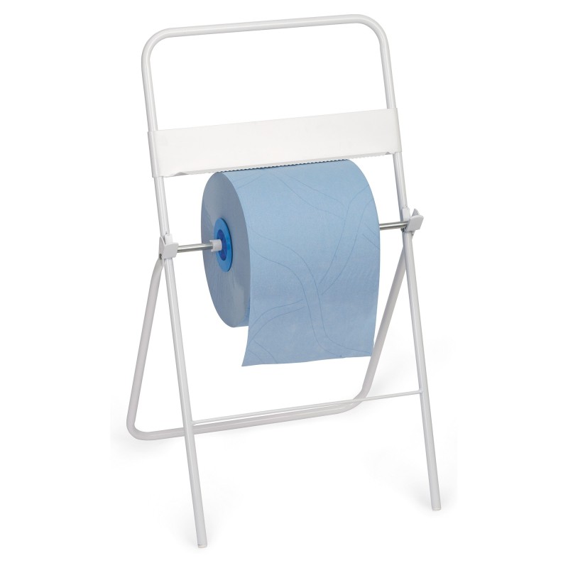 Dérouleur pour bobines industrielles sur pied - Métal blanc