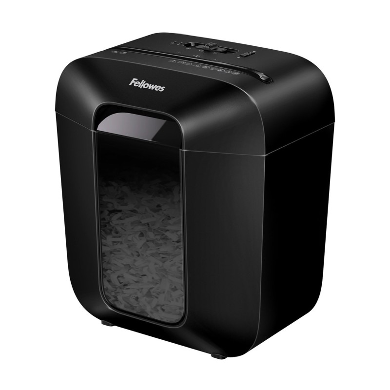 Fellowes Destructeur de documents Powershred LX25 coupe croisée DIN P4 - 6 feuilles - Corbeille 11,5L - Noir