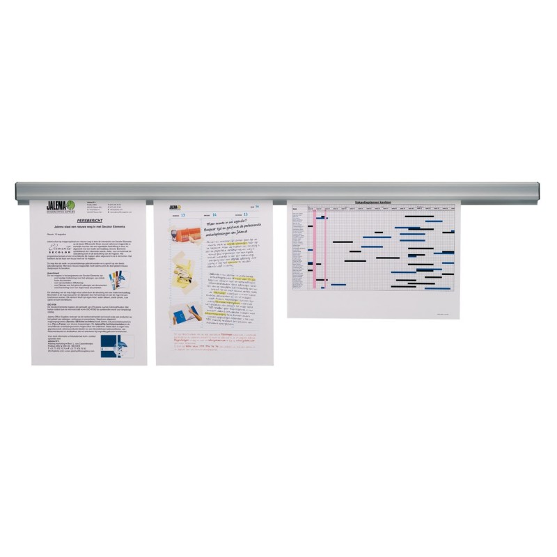 DJOIS by Tarifold  Rail de présentation magnétique Jalema Grip L.60 cm - Aluminium