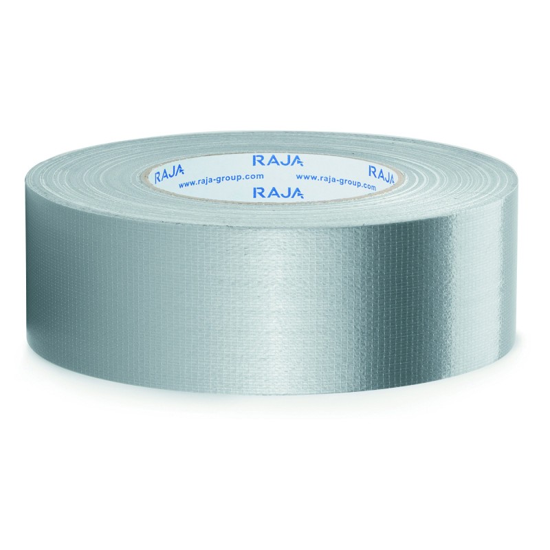 RAJA Ruban adhésif toile brillant étanche 50 mm x 51 m - Gris - Lot de 3