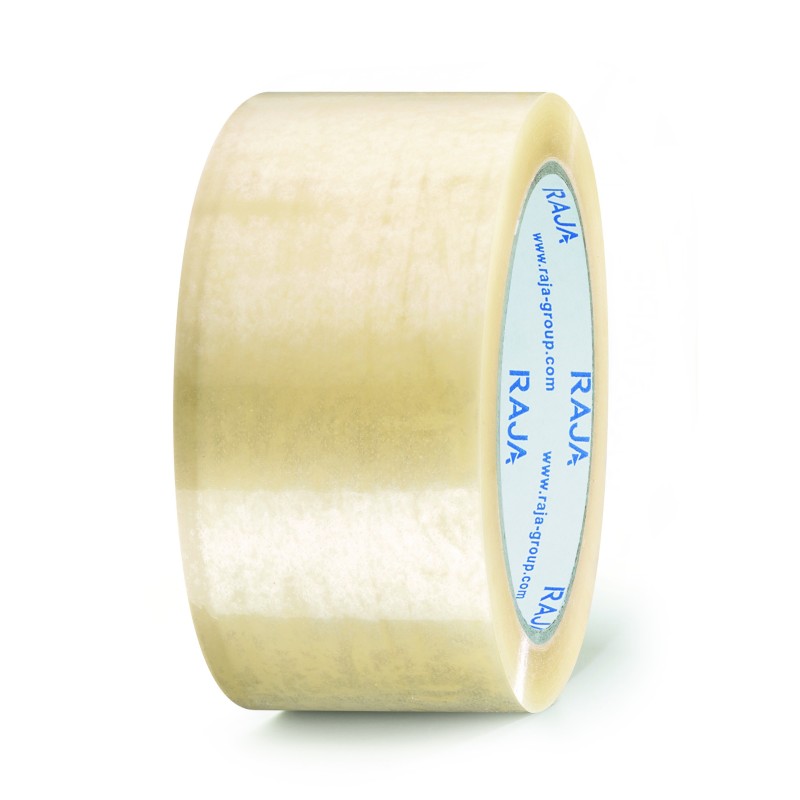 RAJA Ruban adhésif d'emballage standard en polypropylène 28 microns 48 mm x 66 m - Transparent  - lot de 36