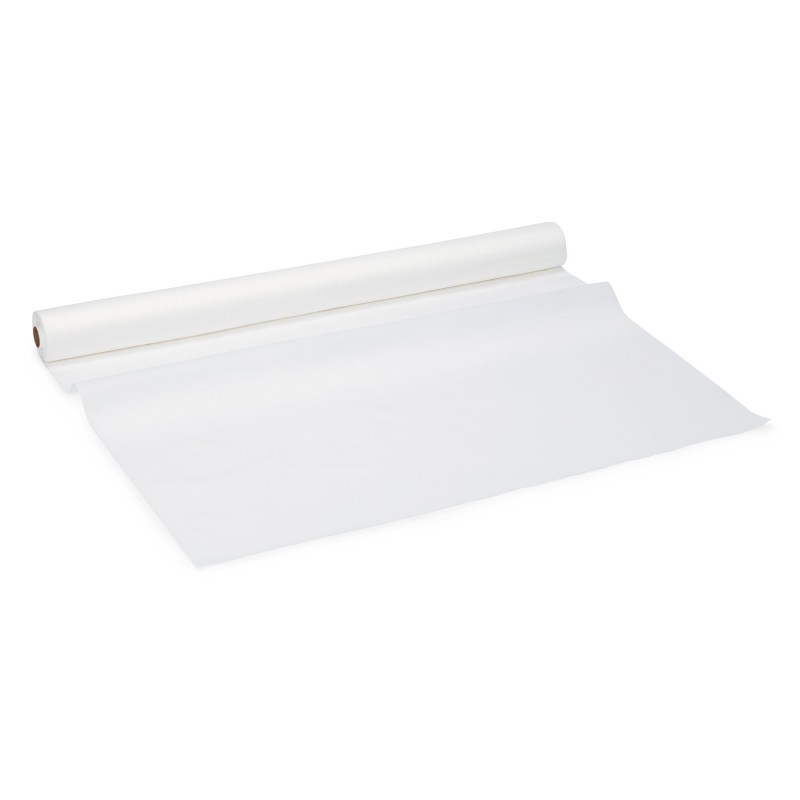 Nappe en rouleau aspect tissu - 25 m - Blanc