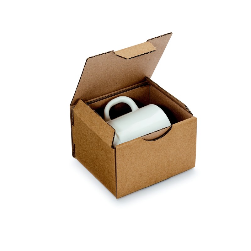 RAJA Boîte d'expédition brune en carton simple cannelure - L.12 x l.10 x H.8 cm - Lot de 50