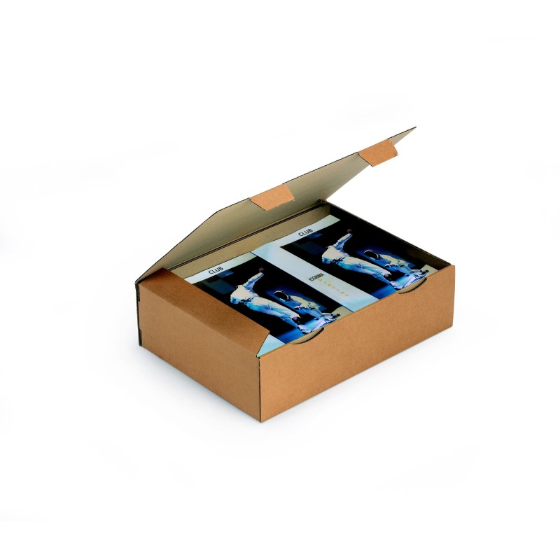 RAJA Boîte d'expédition brune en carton simple cannelure - L.43 x l.30 x H.12 cm - Lot de 50