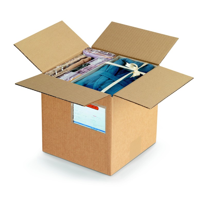 RAJA Caisse américaine carton simple cannelure - L.20 x l.20 x H.20 cm - Kraft brun - Lot de 25