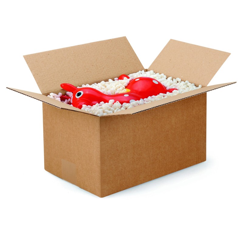 RAJA Caisse américaine carton simple cannelure - L.30 x l.20 x H.17 cm - Kraft brun - Lot de 25