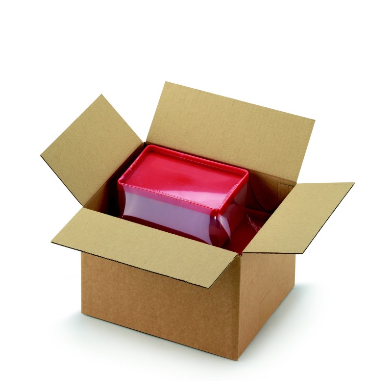 RAJA Caisse américaine carton simple cannelure - L.26 x l.20 x H.18 cm - Kraft brun - Lot de 25
