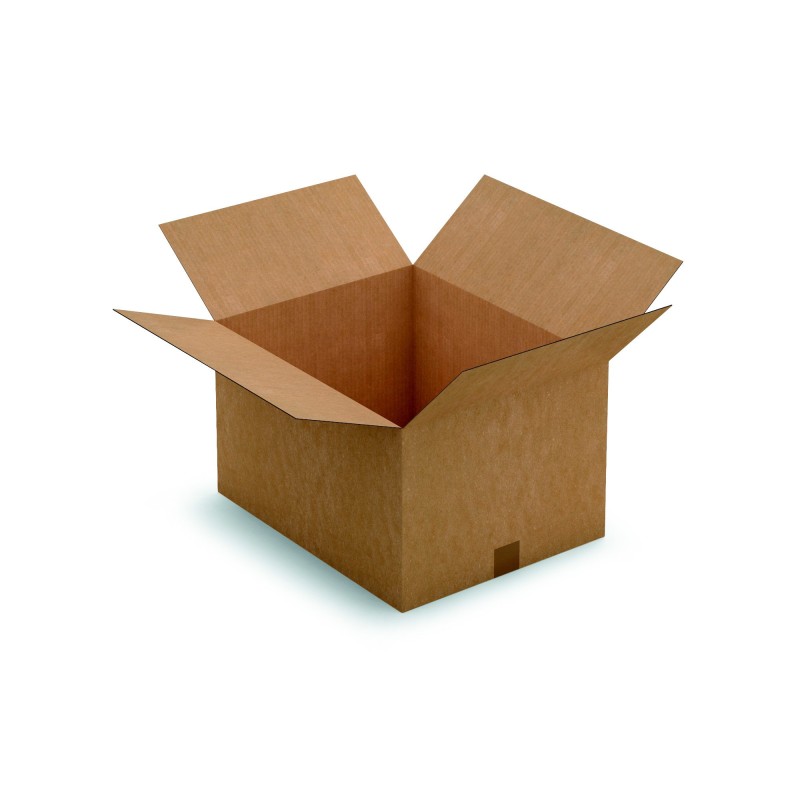 RAJA Caisse américaine carton simple cannelure - L.60 x l.40 x H.40 cm - Kraft brun - Lot de 20