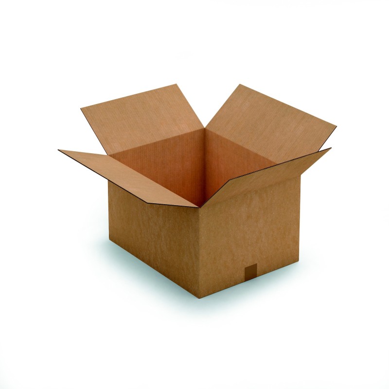 RAJA Caisse américaine carton simple cannelure - L.50 x l.40 x H.40 cm - Kraft brun - Lot de 20