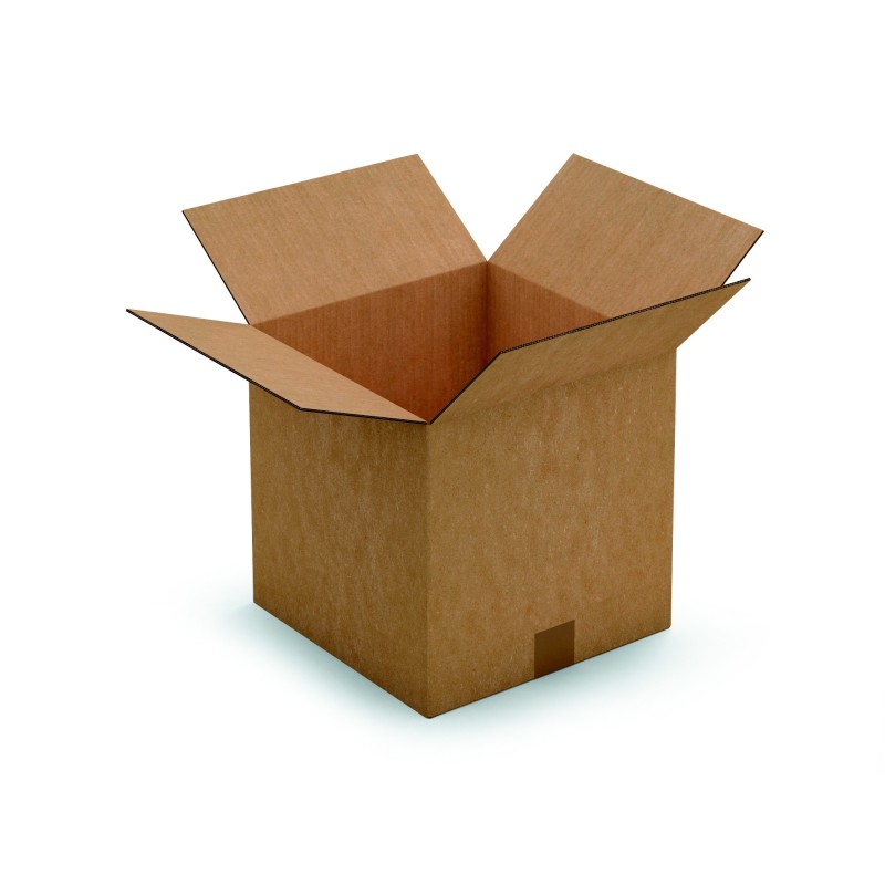 RAJA Caisse américaine carton double cannelure - L.30 x l.30 x H.30 cm - Kraft brun - Lot de 15