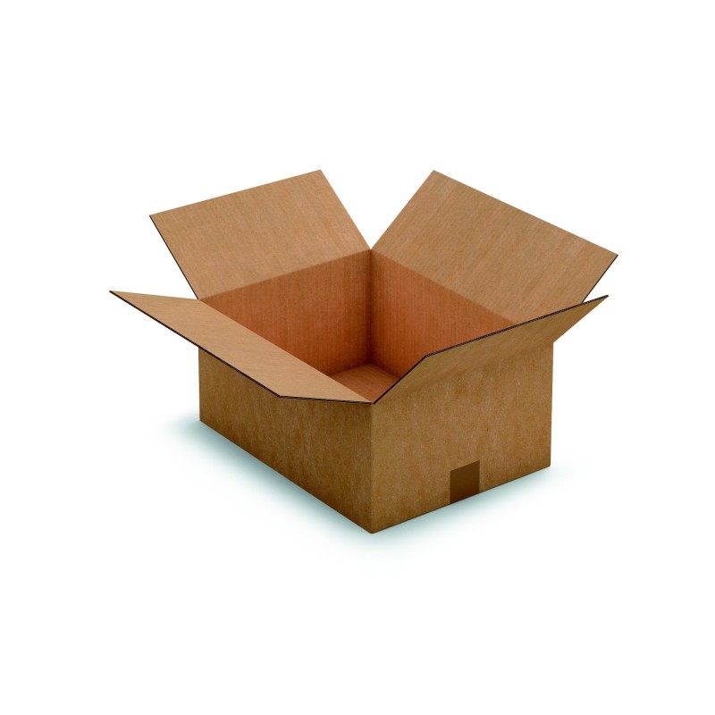 RAJA Caisse américaine carton double cannelure - L.40 x l.30 x H.18 cm - Kraft brun - Lot de 15