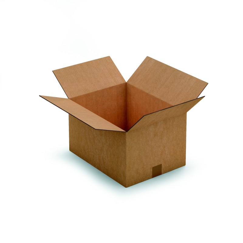 RAJA Caisse américaine carton double cannelure - L.41 x l.31 x H.24 cm - Kraft brun - Lot de 15