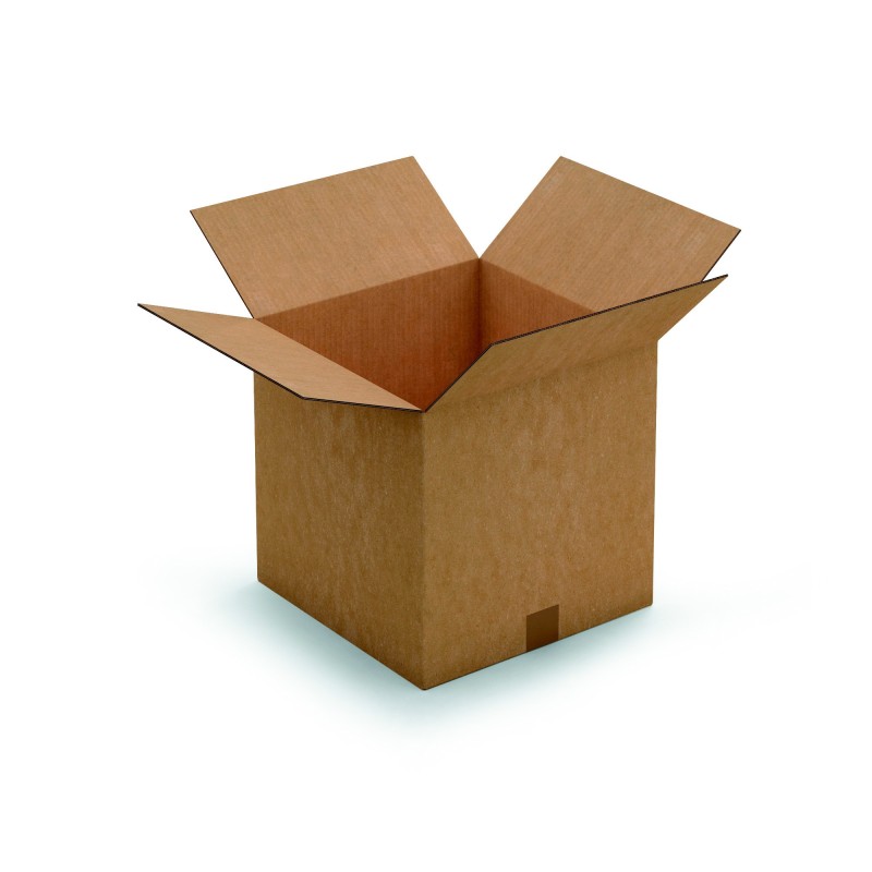 RAJA Caisse américaine carton double cannelure - L.35 x l.35 x H.35 cm - Kraft brun - Lot de 15