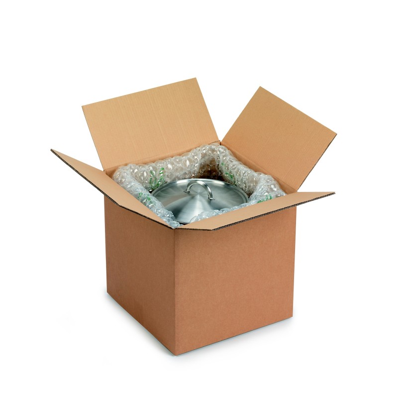 RAJA Caisse américaine carton double cannelure - L.40 x l.40 x H.40 cm - Kraft brun - Lot de 10