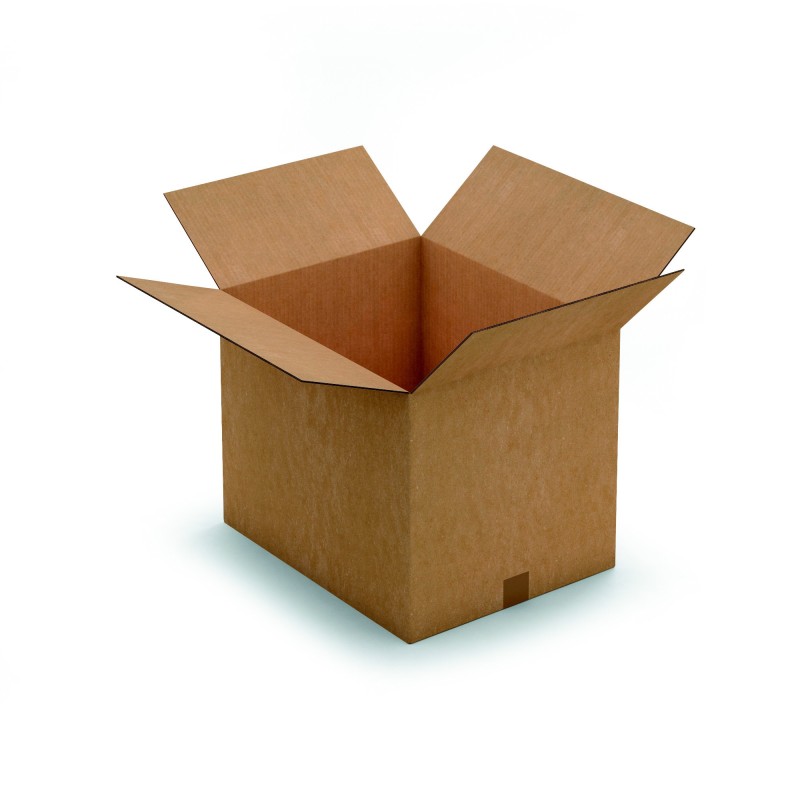 RAJA Caisse américaine carton double cannelure - L.50 x l.40 x H.40 cm - Kraft brun - Lot de 10