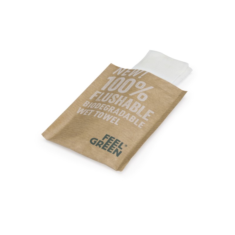 Lingette rince-doigts jetable biodégradable - Lot de 300
