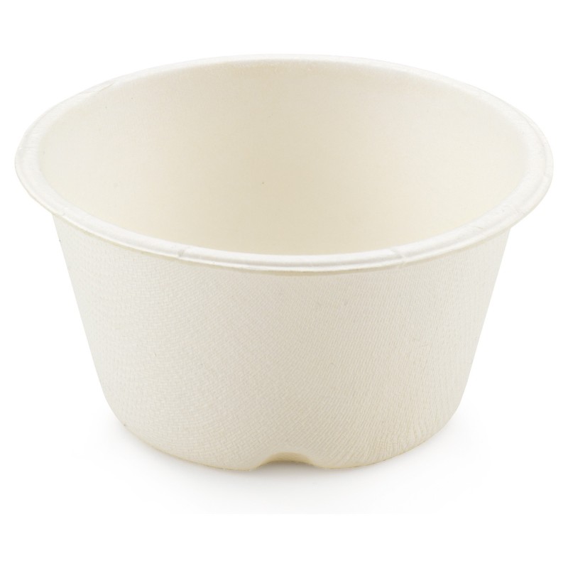 Coupe à dessert en canne à sucre - Lot de 25