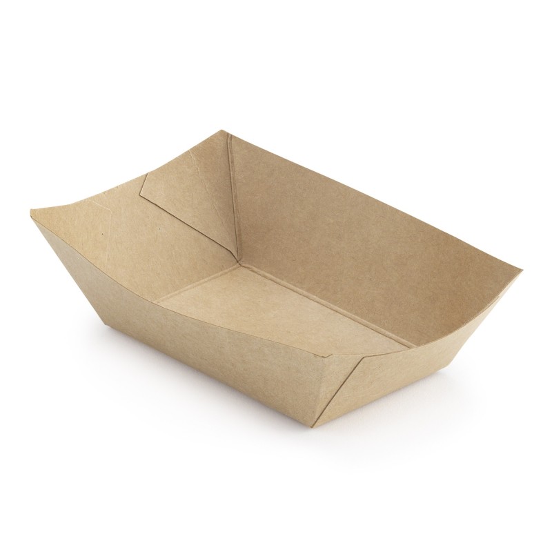 Barquette en carton 30cl kraft brun - lot de 250