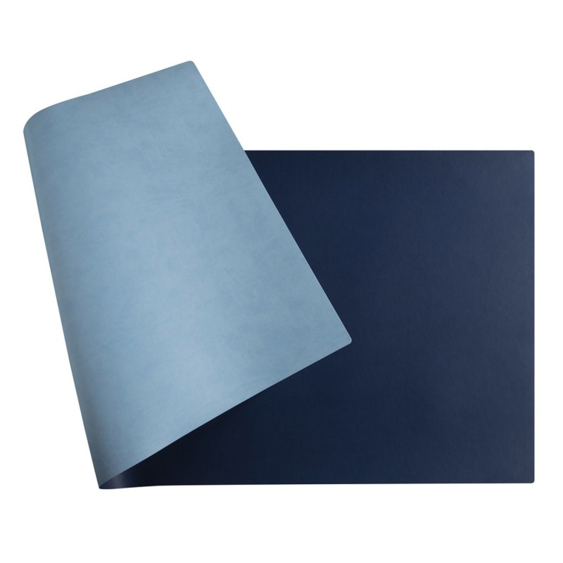 Exacompta Sous-mains souple 35 x 60 cm - Bleu marine / Ciel