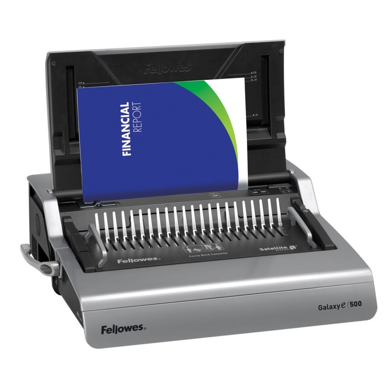 Fellowes Galaxy-E 500 Machine à relier électrique - Reliure 500 feuilles - Perforation 28 feuilles
