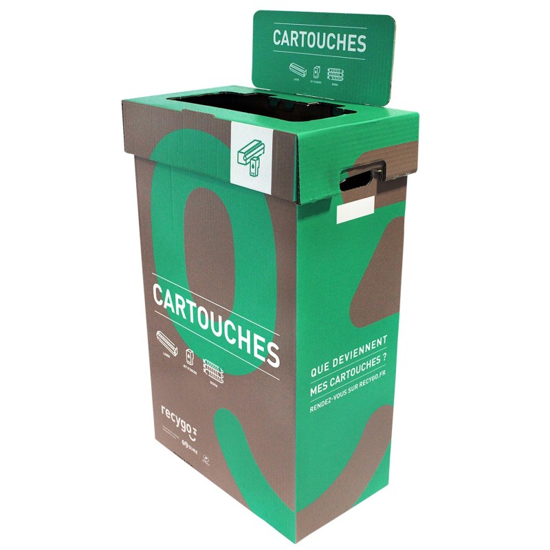 Recygo ECOBOX boîte de collecte pour le tri et recyclage des cartouches - Service de collecte inclus