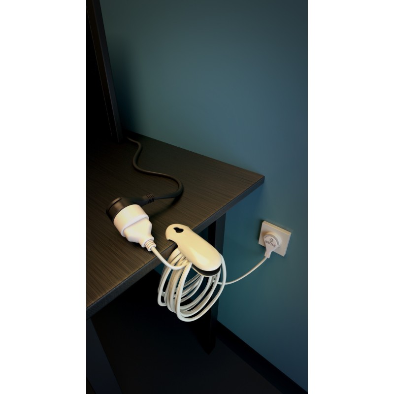 Watt & Co Rallonge éléctrique avec clip - Blanc - 5 m