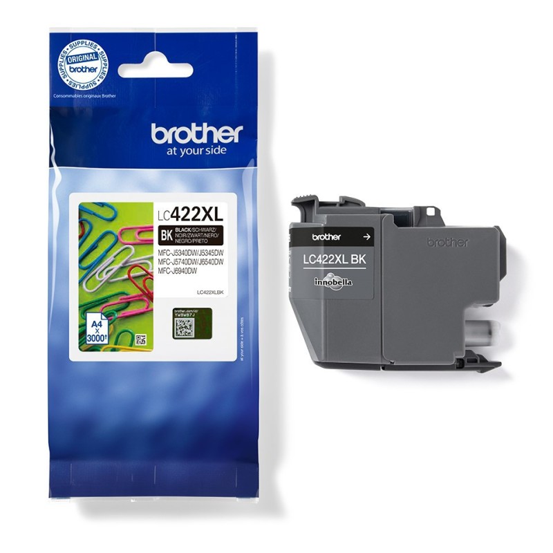 Brother LC422XLBK Cartouche d'encre originale grande capacité - Noir