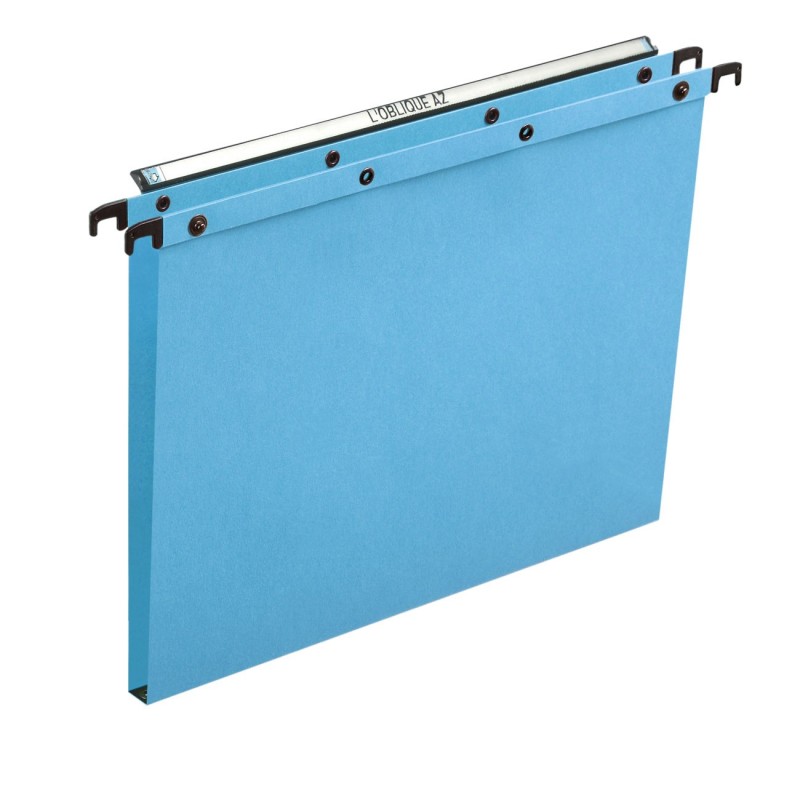 Elba Dossier suspendus pour tiroir Ultimate A4 Kraft - 150 feuilles - Fond U 15 mm - Bleu - Lot de 25