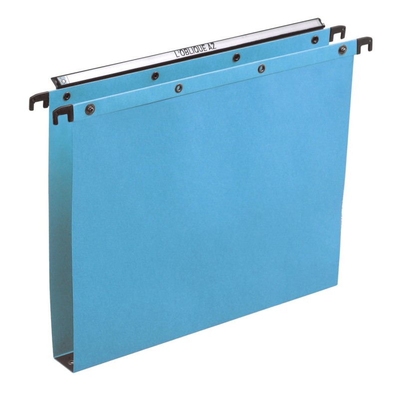 Elba Dossier suspendus pour tiroir Ultimate A4 Kraft - 350 feuilles - Fond U 30 mm - Bleu - Lot de 25