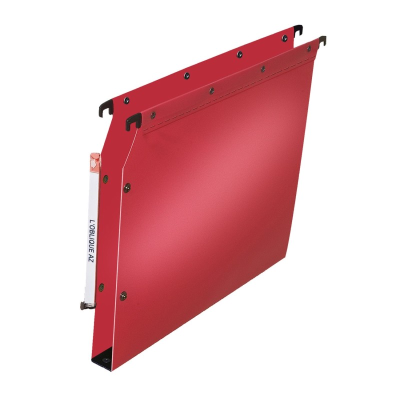 Elba Dossier suspendus pour armoire Ultimate A4 Polypropylène - 350 feuilles - Fond U 30 mm - Rouge - Lot de 10