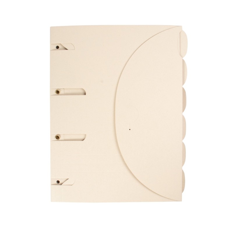 DJOIS by Tarifold Chemise de classement Smartfolder® Tree-Free A4 perforée en carton recyclable - Beige - lot de 6