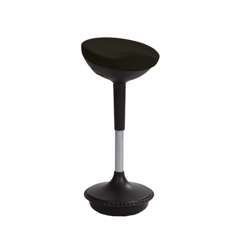 Alba Tabouret ergonomique STOOLY - 6 à 85 cm de hauteur - Noir