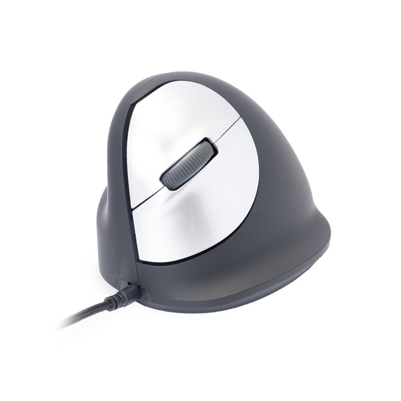 R-Go Tools Souris ergonomique verticale filaire gaucher R-Go HE Break - Taille M - Noir et Argent