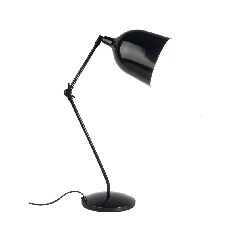 Aluminor Lampe de bureau Mekano - Ampoule Led E27 - 12W - Bras articulé - Noir