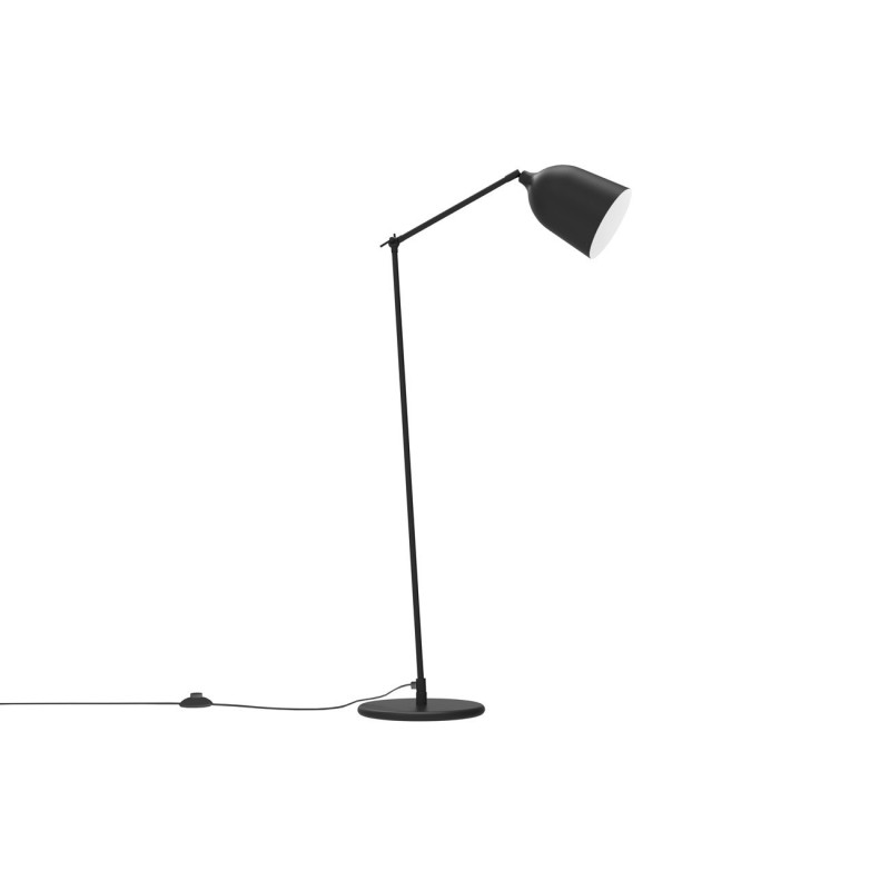 Aluminor Lampadaire Mekano - Ampoule Led E27 - 12W - Bras articulé - Noir