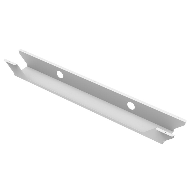 Goulotte organisateur de câbles L. 118 cm Blanc
