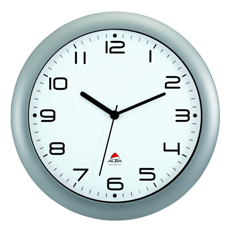Alba Horloge murale Hornew à quartz - Diamètre 30 cm - Gris