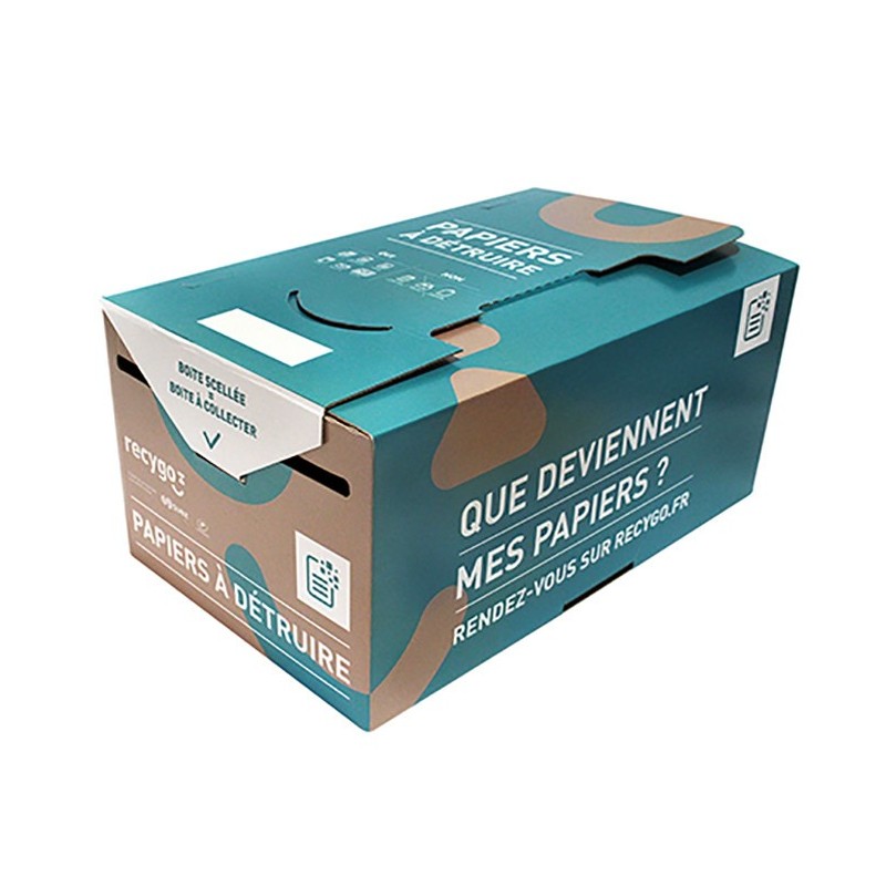 Recygo KADNABOX boîte de collecte pour le tri et le recyclage des papiers -Service de collecte inclus