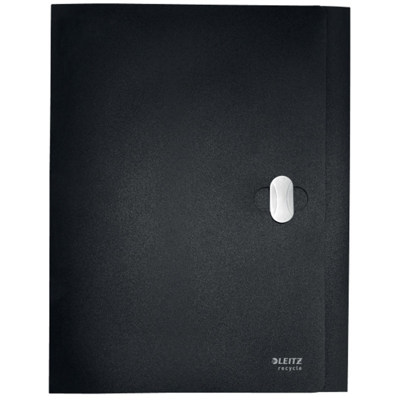 Leitz Recycle Chemise box A4 dos 3,8cm en polypropylène recyclé - Noir