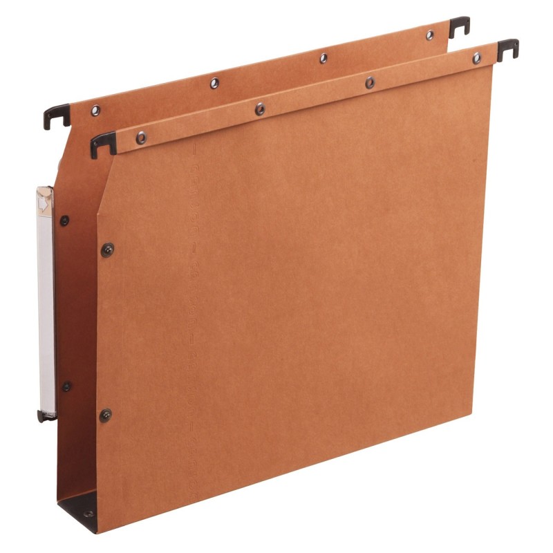 Elba Dossier suspendus pour armoire Ultimate A4 Kraft - 500 feuilles - Fond U 50 mm - Orange - Lot de 25
