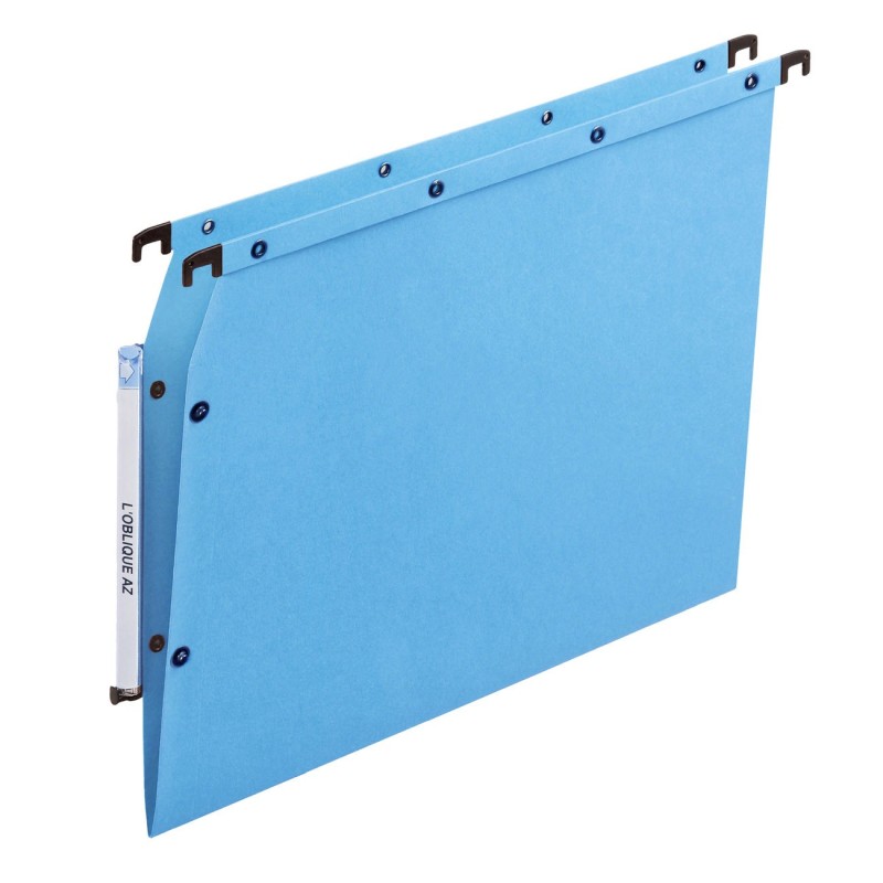 Elba Dossier suspendus pour armoire Ultimate A4 Kraft - 100 feuilles - Fond V - Bleu - Lot de 25