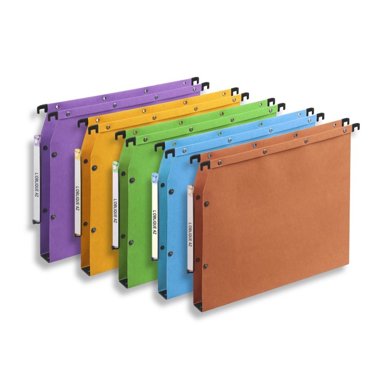 Elba Dossier suspendus pour armoire Ultimate A4 Kraft - 350 feuilles - Fond U 30 mm - Assortis - Lot de 25