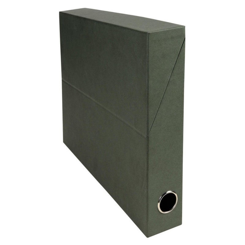 Exacompta Boîte de classement en carton naturel - Dos 5 cm - Vert - Lot de 5