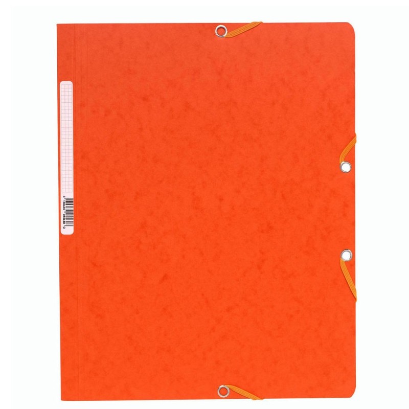 Exacompta Chemise Nature Future A4 à fermeture élastique sans rabat, 250 feuilles - Orange - Lot de 25